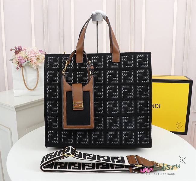 Fendi FF monogram totebag in black F0608 - 1