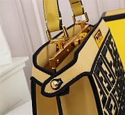 Fendi Peekaboo Iseeyou yellow  tote bag - 5