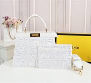 Fendi Peekaboo Iseeyou white tote bag - 1