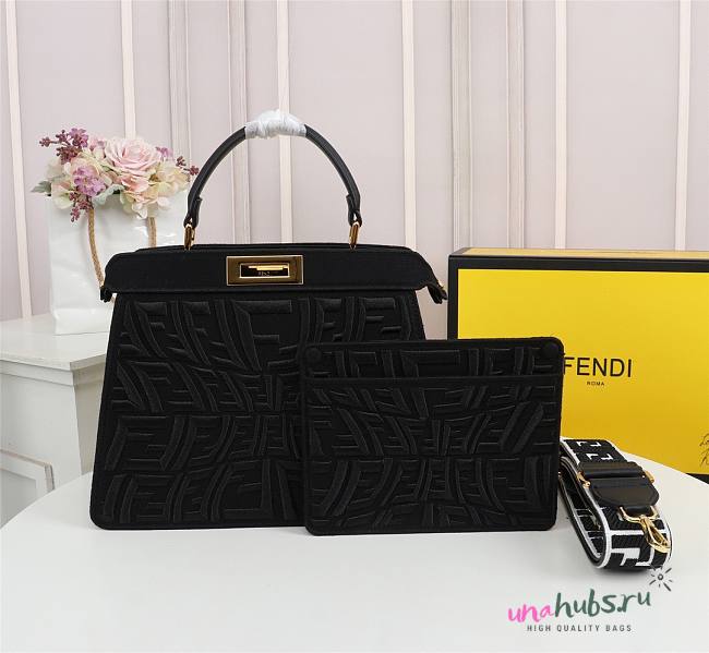 Fendi Peekaboo Iseeyou black tote bag - 1