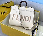 Fendi Sunshine Medium White Tote Bag - 1