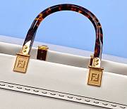 Fendi Sunshine Medium White Tote Bag - 3