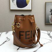 Fendi MON TRESOR brown FF leather bag - 4