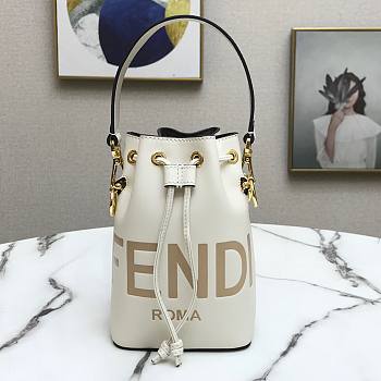 Fendi MON TRESOR white FF leather bag