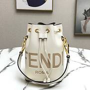 Fendi MON TRESOR white FF leather bag - 4