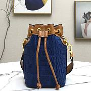 Fendi MON TRESOR blue FF leather bag - 4