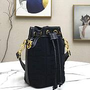 Fendi MON TRESOR black FF leather bag - 6