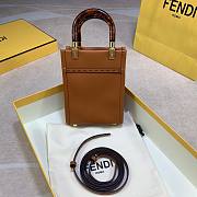 Fendi mini tote bag in brown - 5