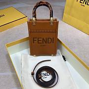 Fendi mini tote bag in brown - 2