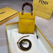 Fendi mini tote bag in yellow - 2