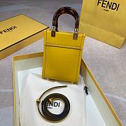 Fendi mini tote bag in yellow - 6