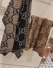Gucci scarf black / brown  - 3