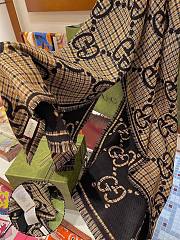 Gucci scarf black / brown  - 6