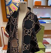 Gucci scarf black / brown  - 1