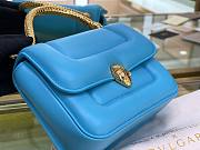 BVLgari Serpenti Forever small blue bag - 4