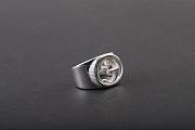 gucci silver men ring - 6