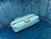 Fendi Baguette chain blue sky leather bag 26cm - 2