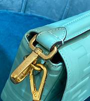 Fendi Baguette chain blue sky leather bag 26cm - 6