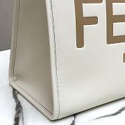 Fendi sunshine tote bag white 41cm - 4