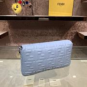 Fendi Baguette blue leather bag 32cm - 6