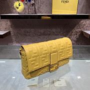 Fendi Baguette yellow leather bag 32cm - 6