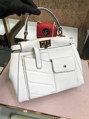 Fendi Peekaboo Pocket White Bag - 5