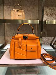 Fendi Peekaboo Pocket Orange Bag - 1