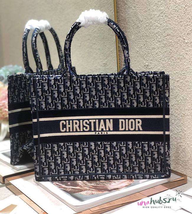 Dior book tote black line bag 36cm - 1