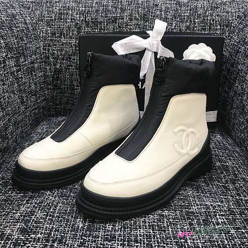 Chanel boots black / white  - 1