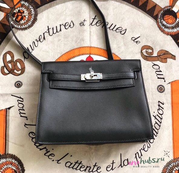 Hermes Kelly Danse Black 22cm - 1