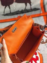 Hermes Kelly Danse Orange 22cm - 5