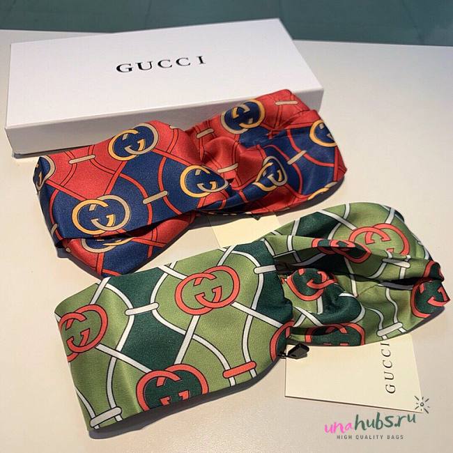 Gucci headband red/ brown - 1