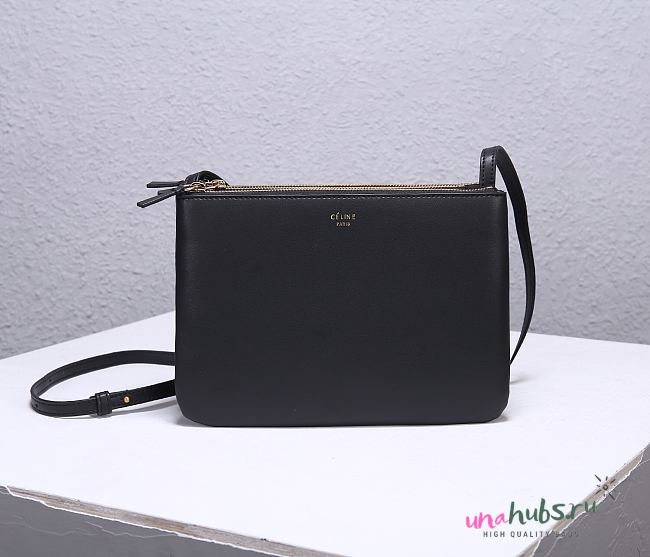 Celine trio shoulder black bag - 1