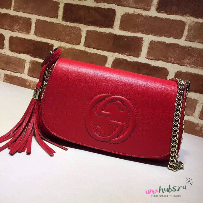 Gucci Interlocking GG Red Leather - 1