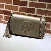 Gucci Interlocking GG Gold Leather - 1