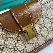 Gucci GG mini bag clasp closure in beige & ebony - 2