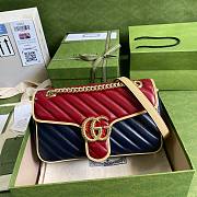 GG Marmont matelassé shoulder bag in multicolor leather - 1