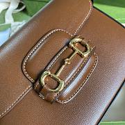 Gucci Horsebit 1955 mini brown bag - 5