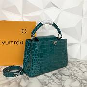 Louis Vuitton Blue Crocodile Capucines PM - 2