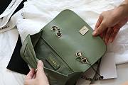 Chanel Fu vintage green flap bag  - 2