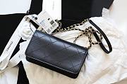 Chanel Fu vintage black flap bag - 6