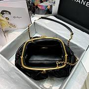 Chanel Lampskin Clutch Black AS2137  - 3