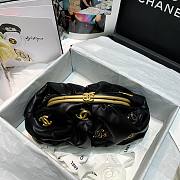 Chanel Lampskin Clutch Black AS2137  - 4