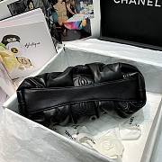 Chanel Lampskin Clutch Black AS2137  - 5