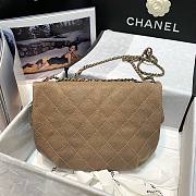 Chanel vintage beige flap bag  - 2