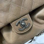 Chanel vintage beige flap bag  - 6