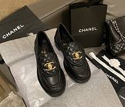 Chanel Flat Loafers White / Black / Beige  - 1