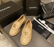 Chanel Flat Loafers White / Black / Beige  - 2