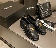 Chanel Flat Loafers White / Black / Beige  - 4