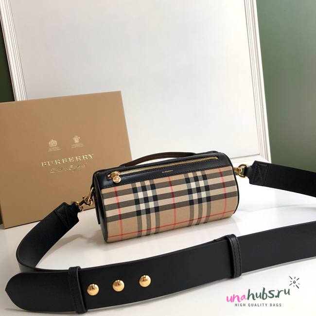 Burberry The Vintage Check barrel bag - 1